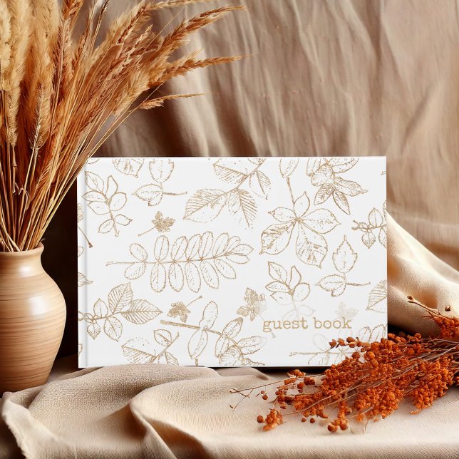 Libro De Visitas Boda del patrón de hoja dorada ID655 (Subido por el creador)
