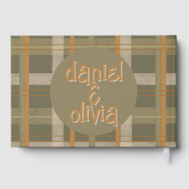 Libro De Visitas Boda del patrón de tartán celta escocés