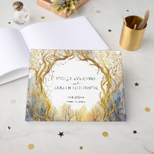Libro De Visitas Boda del Portal de Oro Forestal encantado