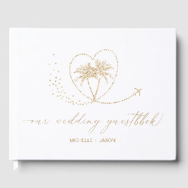 Libro De Visitas Boda Destino Passport World Map Gracias