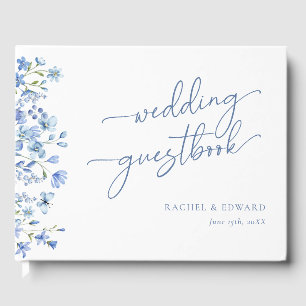 Libro De Visitas Boda Dusty Blue de Flor Silvestre
