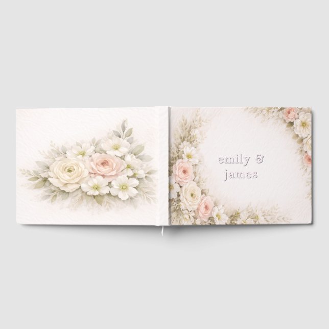 Libro De Visitas Boda Editorial Botánica Suave (Lleno)