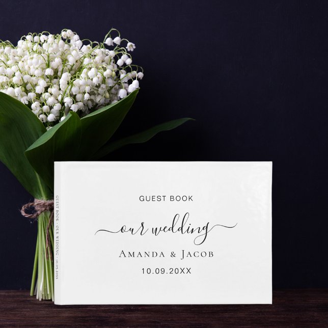 Libro De Visitas Boda elegante blanca (Subido por el creador)