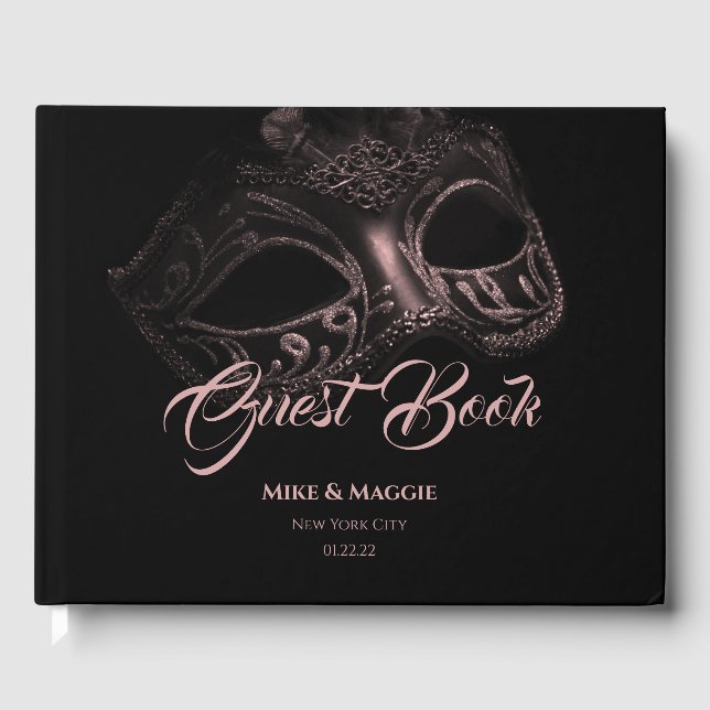 Libro De Visitas Boda elegante de la noche (Anverso)