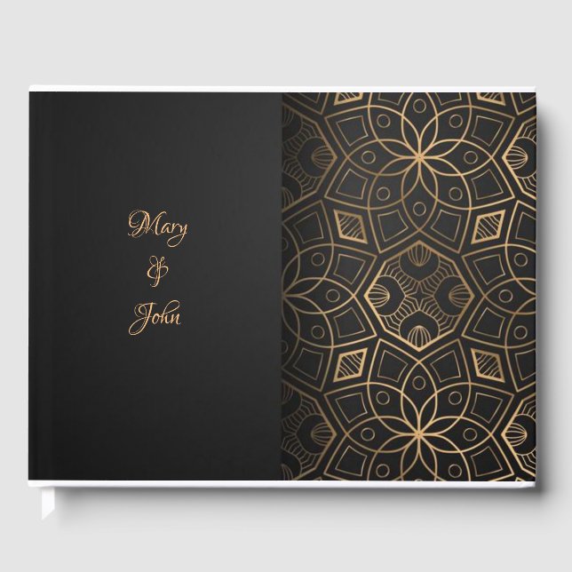 Libro De Visitas Boda elegante de lujo (Anverso)