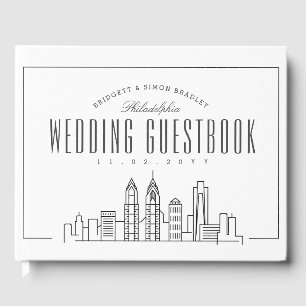 Libro De Visitas Boda En Filadelfia   Esquina moderna de Deco