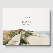 Boda en la costa de Outer Banks con avena de mar