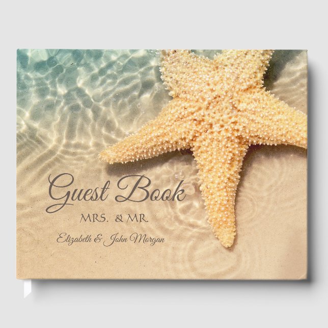 Libro De Visitas Boda en la playa de Seastar (Anverso)