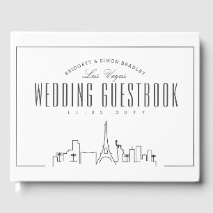 Libro De Visitas Boda En Las Vegas Esquina moderna de Deco