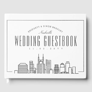 Libro De Visitas Boda En Nashville   Esquina moderna de Deco