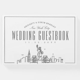 Libro De Visitas Boda En Nueva York | Esquina moderna de Deco