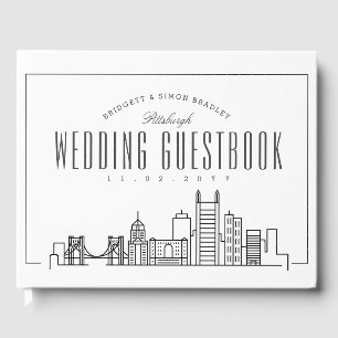 Libro De Visitas Boda En Pittsburgh   Esquina moderna de Deco