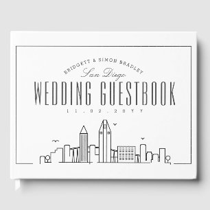 Libro De Visitas Boda En San Diego Esquina moderna de Deco