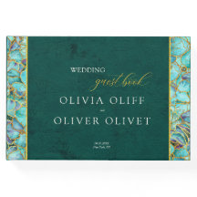 Boda Esmeralda de flores turquesas