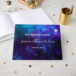 Libro De Visitas Boda Estrella Cielo Azul Claro