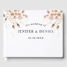 Boda floral acuarela seca boho