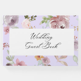 Libro De Visitas boda floral atercolor
