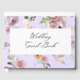 Libro De Visitas boda floral atercolor