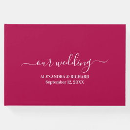 Libro De Visitas Boda Floral Boho moderno