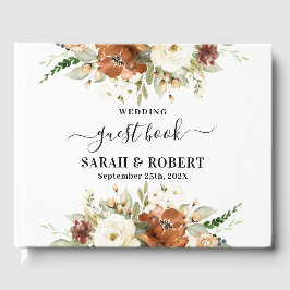 Libro De Visitas Boda floral de otoño