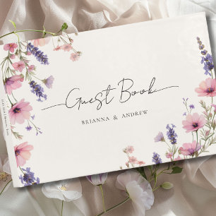 Libro De Visitas Boda floral específico del cliente