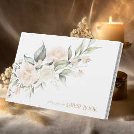 Libro De Visitas Boda Floral Pearl Rubor Elegance ID989
