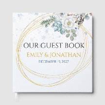 Boda Floral Personalizada de Azul Hielo Invernal