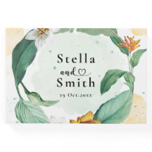 Boda floral tropical colorido