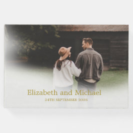 Libro De Visitas Boda Foto Boda Elegante Oro