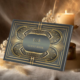 Libro De Visitas Boda Glam Art Deco ID1033