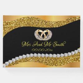 Libro De Visitas Boda Gold Diamond Guest Book