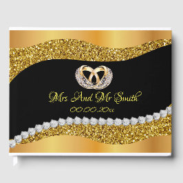 Libro De Visitas Boda Gold Diamond Guest Book