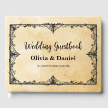 Boda Guest Book Halloween Estilo Gótico