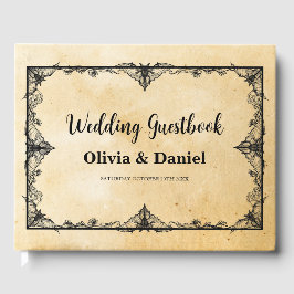 Libro De Visitas Boda Guest Book Halloween Estilo Gótico