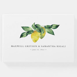 Libro De Visitas Boda Guest Book Lemons & Botanicals
