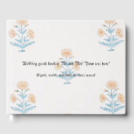 Libro De Visitas Boda Guest Book personalizable arte clásico