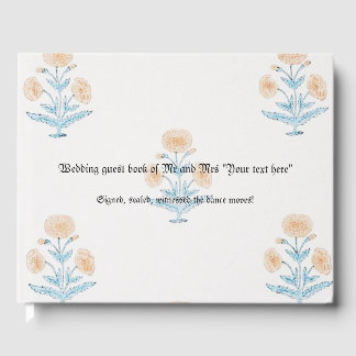 Libro De Visitas Boda Guest Book personalizable arte clásico