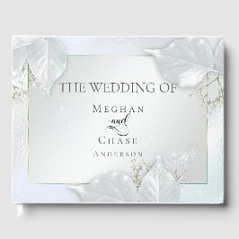 Libro De Visitas Boda Guestbook | Icy Blue Shimmer
