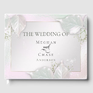 Libro De Visitas Boda Guestbook Wispy Pink Shimmer