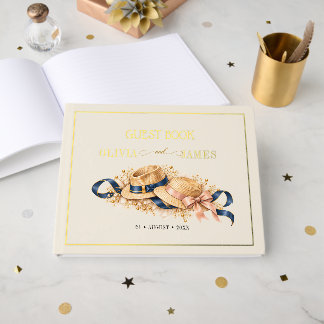 Libro De Visitas Boda íntima y casual de pareja madura con estilo v