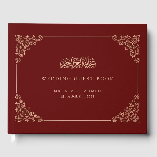 Libro De Visitas Boda islámico musulmán de Borgoña (Anverso)