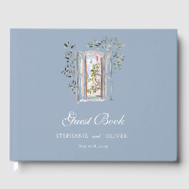 Libro De Visitas Boda Italiana Mediterránea Acuarela Pastel