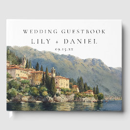 Libro De Visitas Boda italiano del lago Como