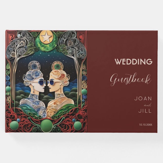 Libro De Visitas Boda lesbiana (Anverso)