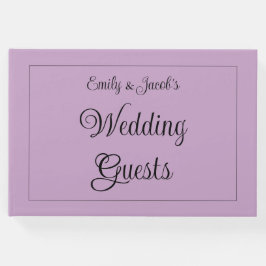 Libro De Visitas Boda Lilac personalizado
