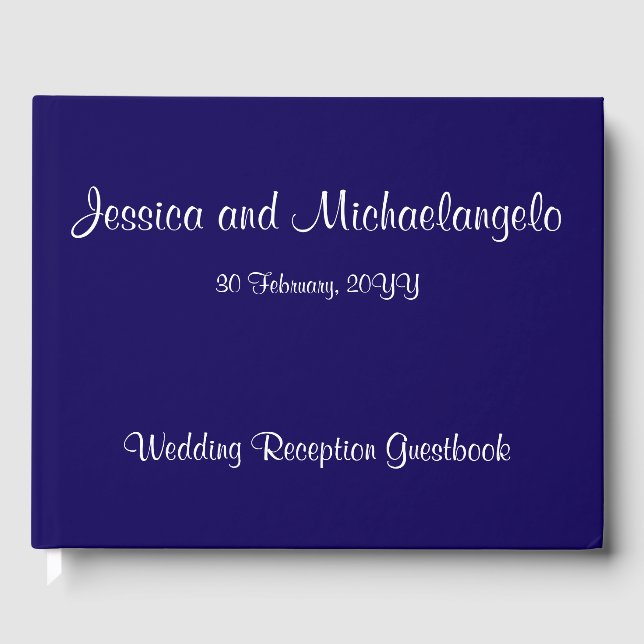Libro de visitas Boda/matrimonio respetable y simp (Anverso)