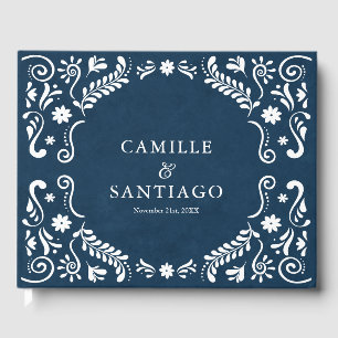 Libro De Visitas Boda mexicano de Blue Talavera