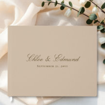 Boda Minimalista Moderna en Beige Cálido