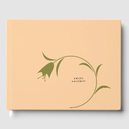 LIBRO DE VISITAS BODA MOD PEACH & OLIVE TULIP