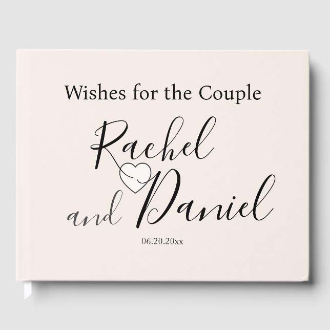 Libro De Visitas Boda moderno (Anverso)